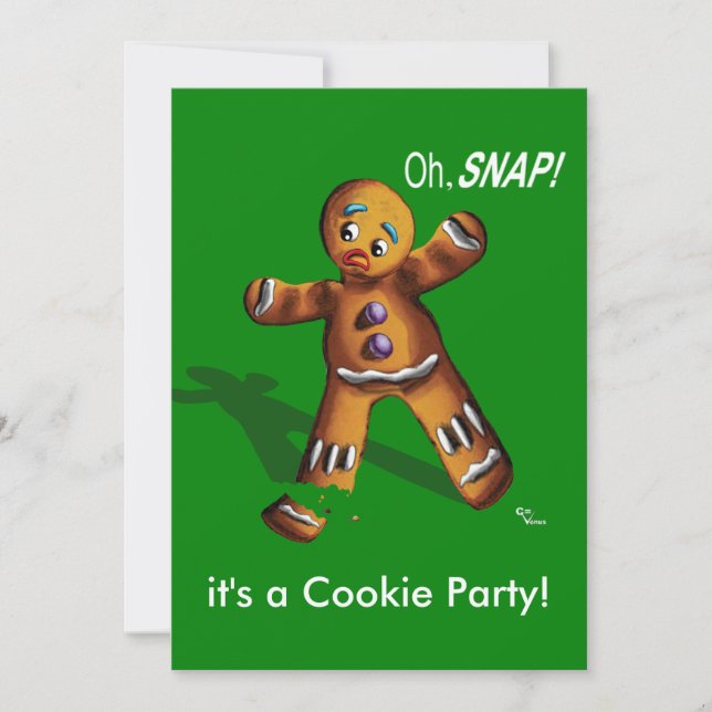 Cookie Swap julfest-inbjudan Inbjudningar (Framsida)