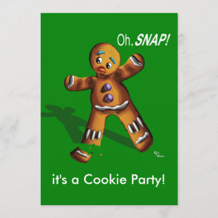 Cookie Swap julfest-inbjudan Inbjudningar
