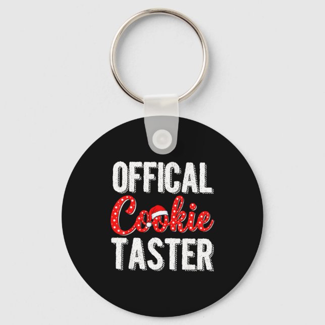 Cookie Taster Cookie Christmas Matching Couple  Nyckelring (Framsida)