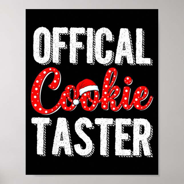 Cookie Taster Cookie Christmas Matching Couple  Poster (Framsidan)