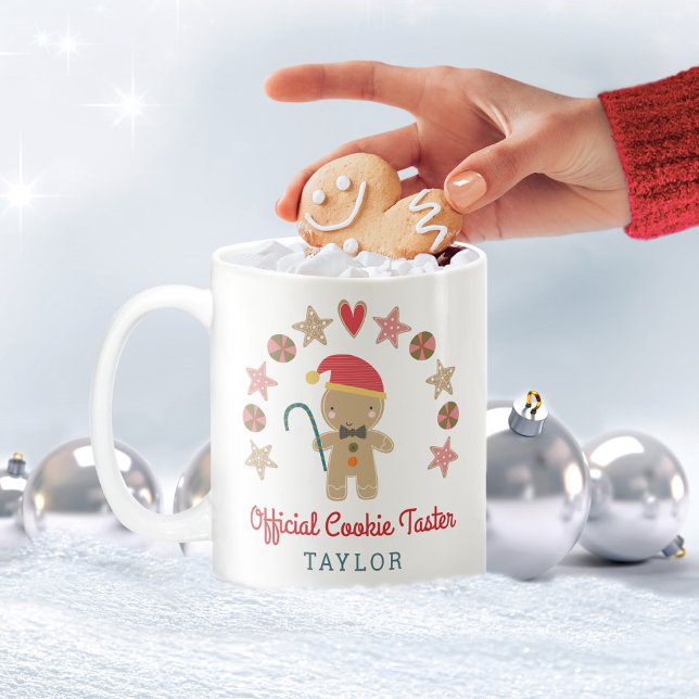 Cookie Taster för Officiell av helgdag Pepparkaksg Två-Tonad Mugg (Skapare uppladdad)