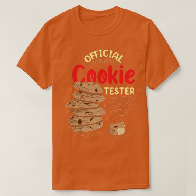 Cookie Taster Funny jul Baking Gingerbröd T Shirt (Design framsida)