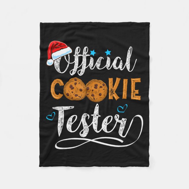 Cookie Tester Christmas Baking Team  Fleecefilt (Framsidan)