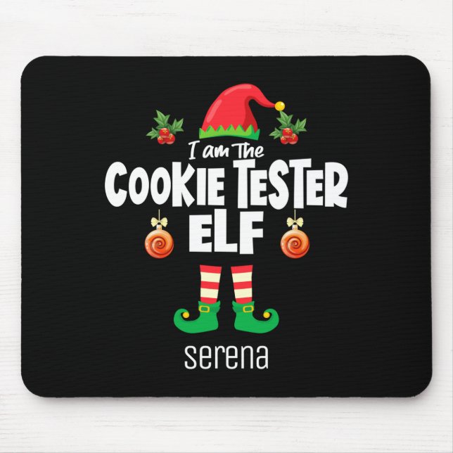 Cookie Tester Elf Family Matching Christmas Name  Musmatta (Framsidan)
