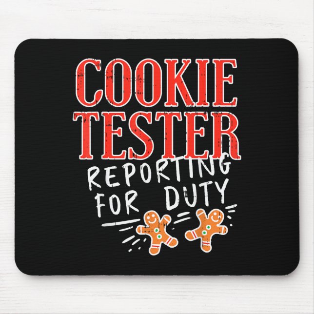 Cookie Tester Rerting Duty Funny Christmas Xmas Ki Musmatta (Framsidan)