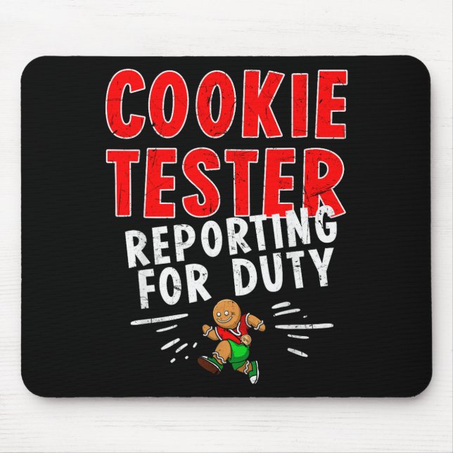 Cookie Tester Rerting Duty Funny Husband Christmas Musmatta (Framsidan)