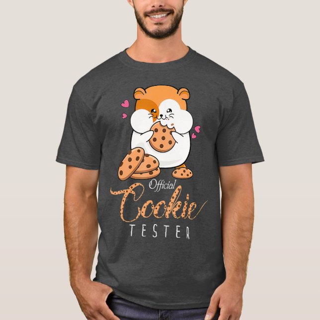 Cookie Tester Shirt Funny Cute Hamster T Shirt (Framsida)