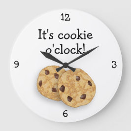 Cookie-tid - Lustigt Food o'Clock choc chip-behand Stor Klocka