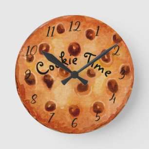 Cookie Time Chocolate Chip Rund Klocka