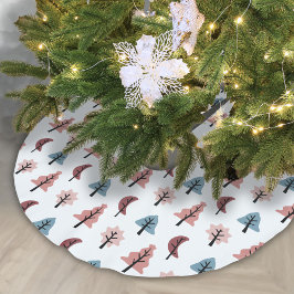 Cookie Träd Mönster Pastel Helgdag Julgransmatta Borstad Polyester