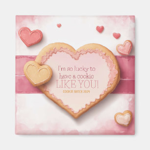 Cookie Valentindagen kan anpassas Magnet