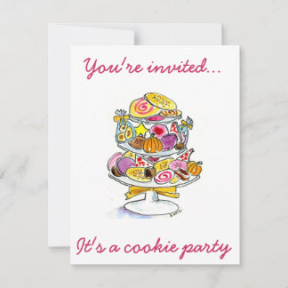 Cookiebricka Du är inbjuden, det är en coo... Inbjudningar