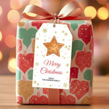 Cookiepresentkort | Etiketter för present vid högt