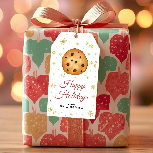 Cookiepresentkort | Julfestmärkning för presenter Presentetikett (Skapare uppladdad)