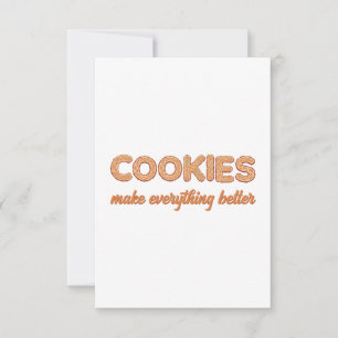 Cookies Allt bättre Tack Kort