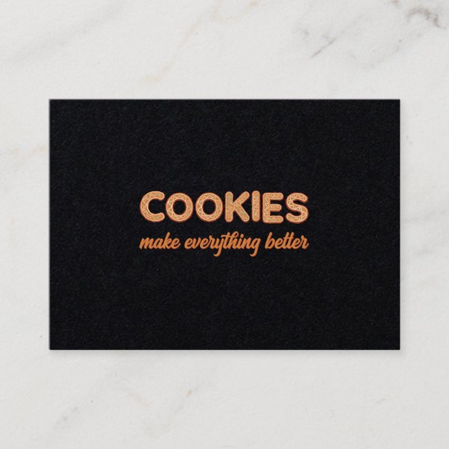 Cookies Allt bättre Visitkort (Framsida)