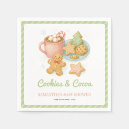 Cookies and Cocoa Winter Baby Shower  Pappersservett