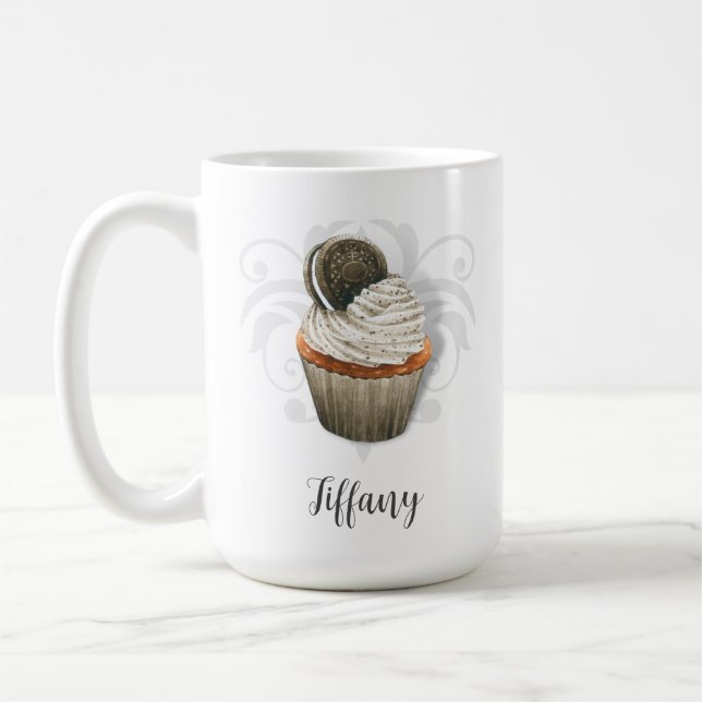 Cookies and cream cupcake mug kaffemugg (Vänster)
