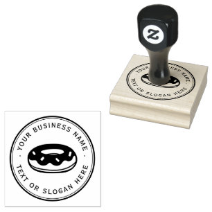 Cookies Anpassningsbar Business Logotyp Large Stämpel