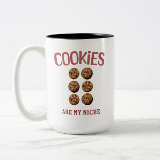 Cookies är min Niche Två-Tonad Mugg
