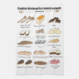 Cookies by AI Weirdness - Kitchen towel Kökshandduk