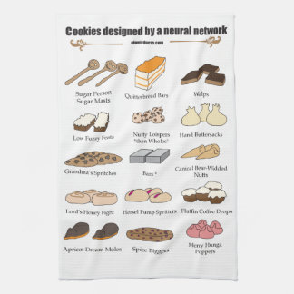 Cookies by AI Weirdness - Kitchen towel Kökshandduk