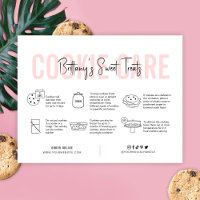 Cookies Care Guide Rosa Aesthetic Bakery