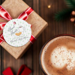 Cookies & Cocoa Baby Shower Gåvor Etiketter