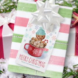 Cookies & Cocoa Gingertea God jul Presentetikett