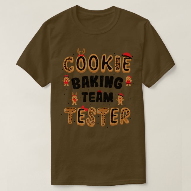 Cookies Cookie Baking Team Tester Baking Ord T Shirt (Design framsida)