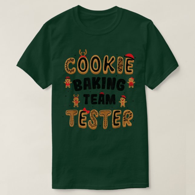 Cookies Cookie Baking Team Tester Baking Ord T Shirt (Design framsida)