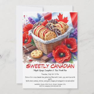 Cookies & Coquelicots Sweetly Canadian Inbjudningar