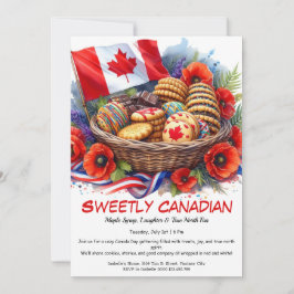 Cookies & Coquelicots Sweetly Canadian Inbjudningar