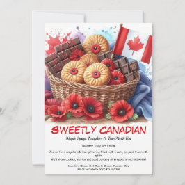 Cookies & Coquelicots Sweetly Canadian Inbjudningar