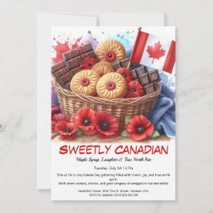 Cookies & Coquelicots Sweetly Canadian Inbjudningar