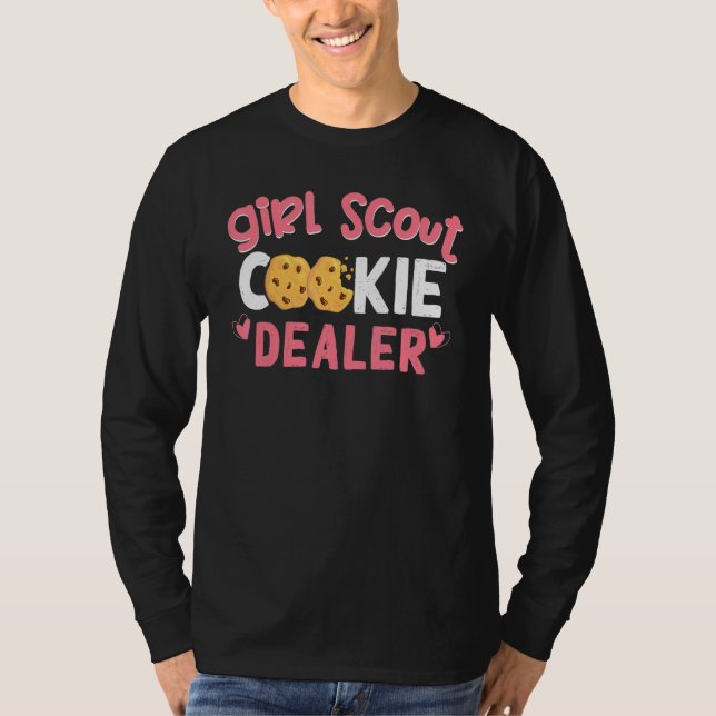 Cookies Dealer Scout for Girls Bakery Bakes Cookie T Shirt (Framsida)