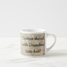 Cookies delade med GRANDMA Taste Best! SMALL KOPP Espressomugg