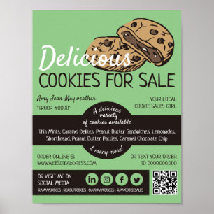 Cookies-design, säljfinansiering för cookies poster