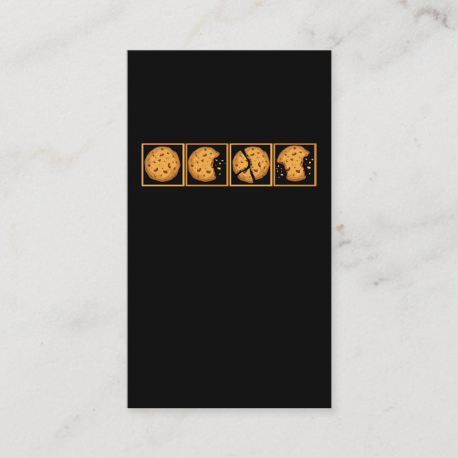 Cookies Dessert Food Älskare Biscuit Eater Visitkort (Framsida)