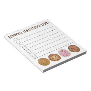 Cookies Foodie Personlig Baking Livsmedel List Anteckningsblock