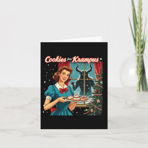 Cookies for Krampus Funny jul Julafton Krampus G Kort