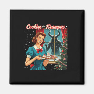 Cookies for Krampus Funny jul Julafton Krampus G Magnet