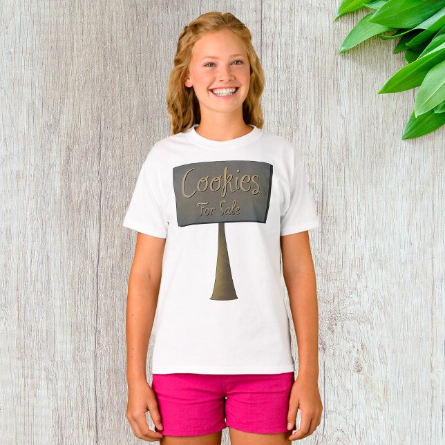 Cookies for Sale Girls T-Shirt (Skapare uppladdad)