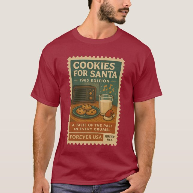  Cookies for Santa – 1985 Edition T Shirt (Framsida)