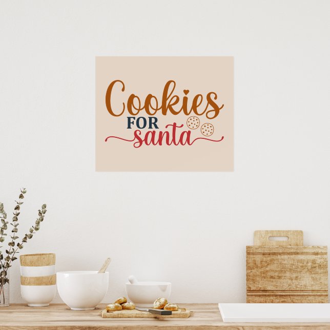 Cookies for Santa Poster (Kök)
