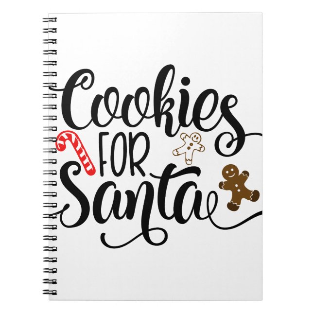 Cookies for Santa Roligt jul Anteckningsbok (Framsidan)