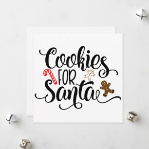 Cookies for Santa Roligt jul Julkort
