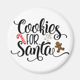 Cookies for Santa Roligt jul Magnet