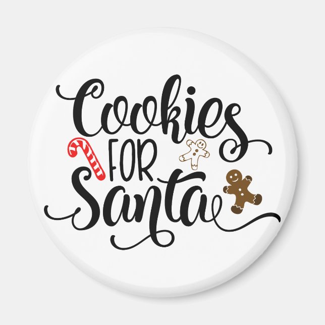 Cookies for Santa Roligt jul Magnet (Framsidan)