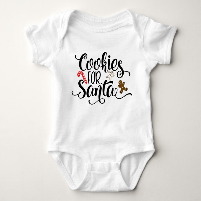 Cookies for Santa Roligt jul T Shirt (Framsida)